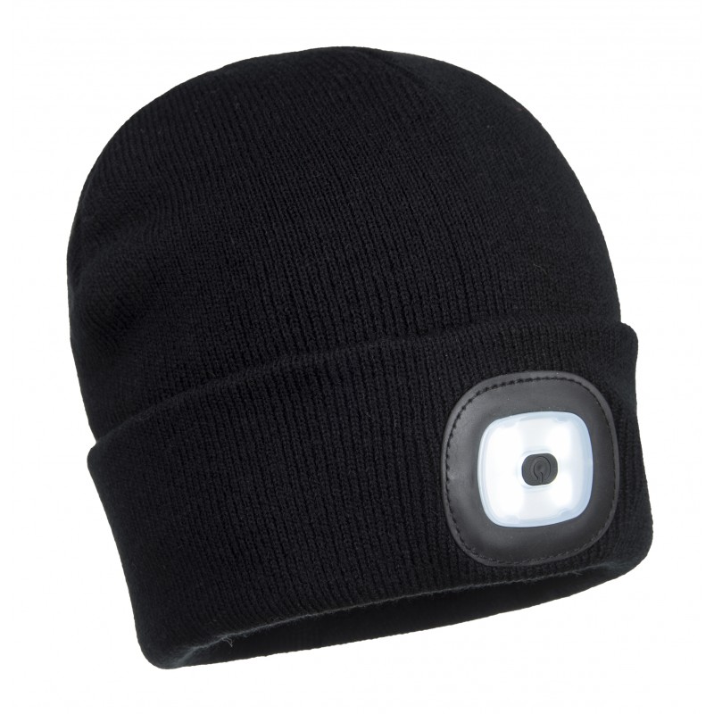 Bonnet Beanie avec LED rechargeable - Portwest