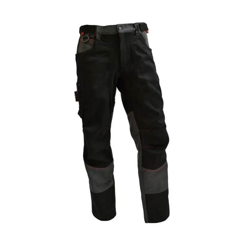 Pantalon ergonomique avec genouillères gris/noir entrejambe 77 cm YP71 Ilkott®