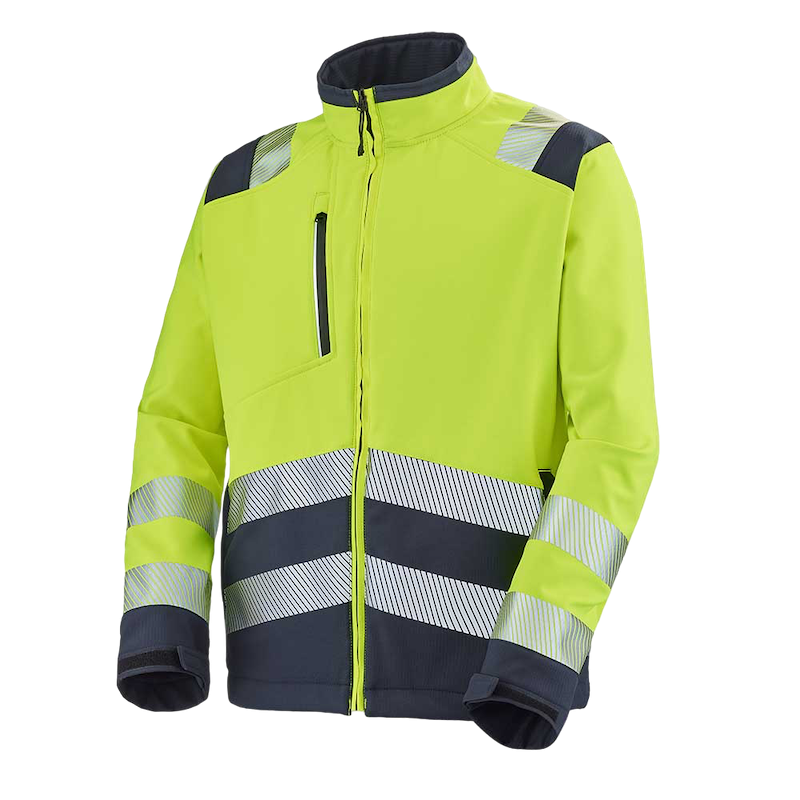 Softshell Tatras Jaune Fluo / Bleu Navy Cepovett Safety