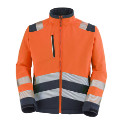 Softshell Tatras Orange Fluo / Bleu Navy Cepovett Safety