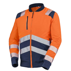 Blouson Teddy Alpilles Orange Fluo / Bleu Navy Cepovett Safety