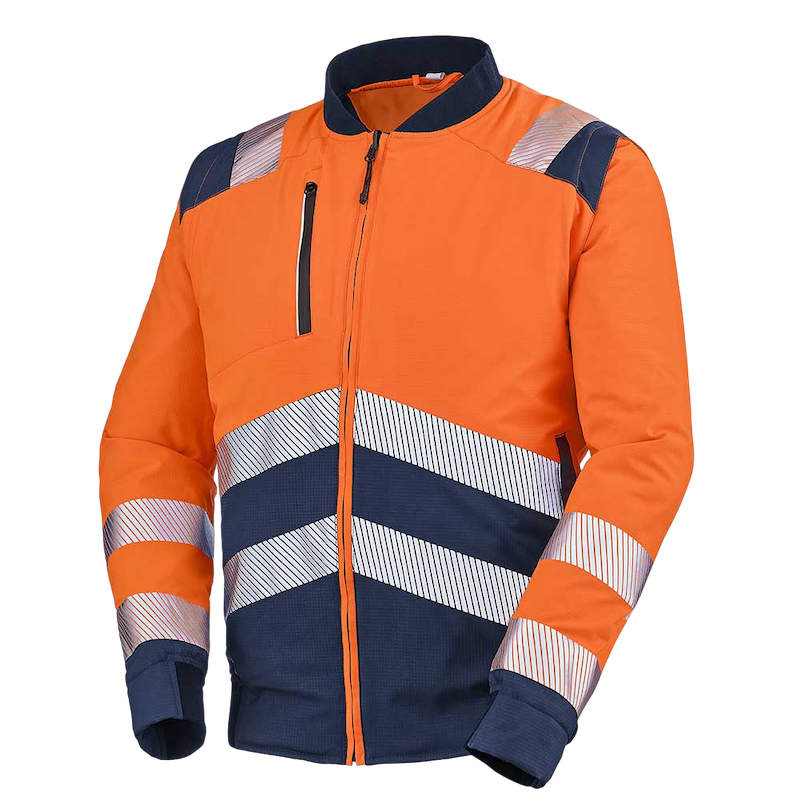 Blouson Teddy Alpilles Orange Fluo / Bleu Navy Cepovett Safety