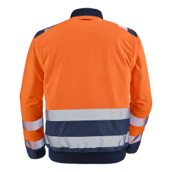 Blouson Teddy Alpilles Orange Fluo / Bleu Navy Cepovett Safety