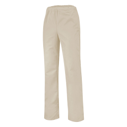 Pantalon de cuisine mixte REGLISSE Ecru Lafont