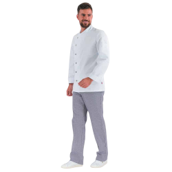 Pantalon de cuisine mixte REGLISSE Pied de poule Lafont