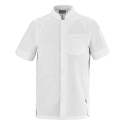 Veste de cuisine manches courtes homme Basil Blanc Lafont