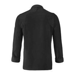 Veste de cuisine manches longues homme Basil Noir Lafont