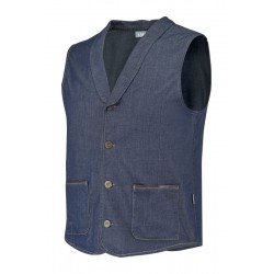 Gilet de service en jean pour homme ARAGO