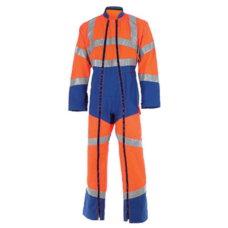 Combinaison de travail haute visibilité 2 zip FLUO SAFE - CEPOVETT SAFEFTY