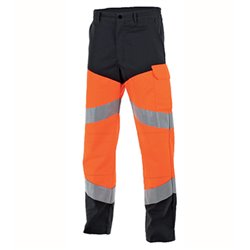 Pantalon haute visibilité avec genouillères FLUO SAFE - CEPOVETT SAFEFTY